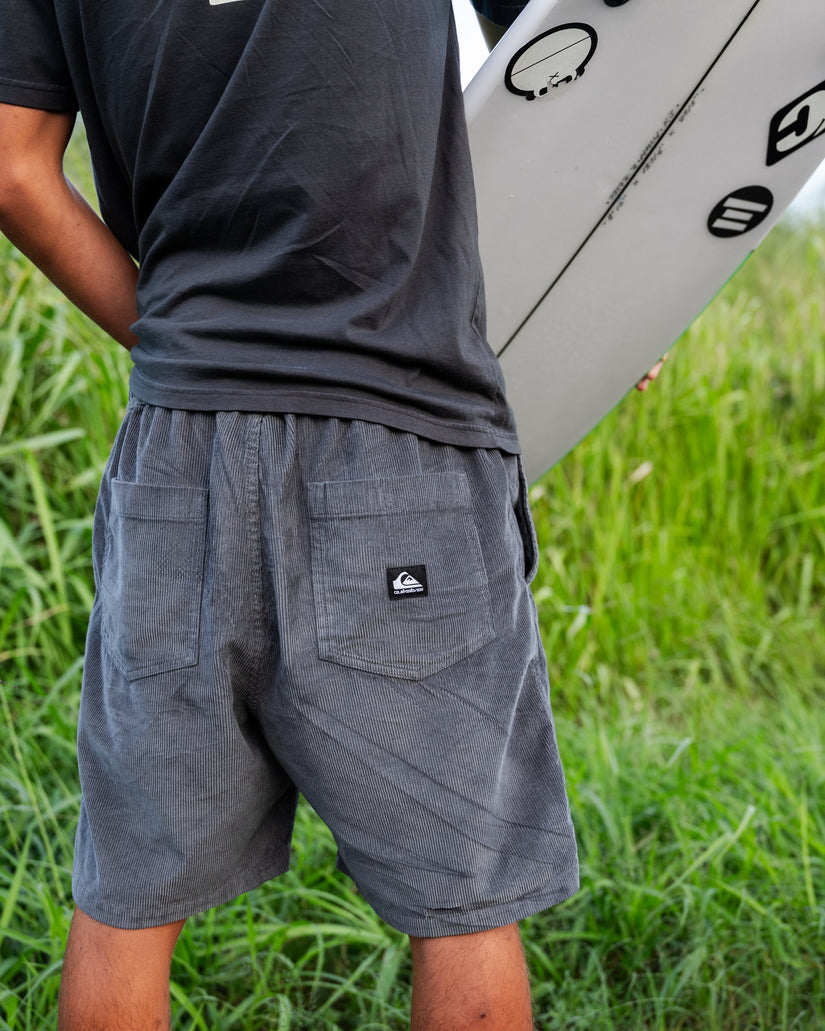 Quiksilver Taxer Cord 18" Elastic Waist Shorts