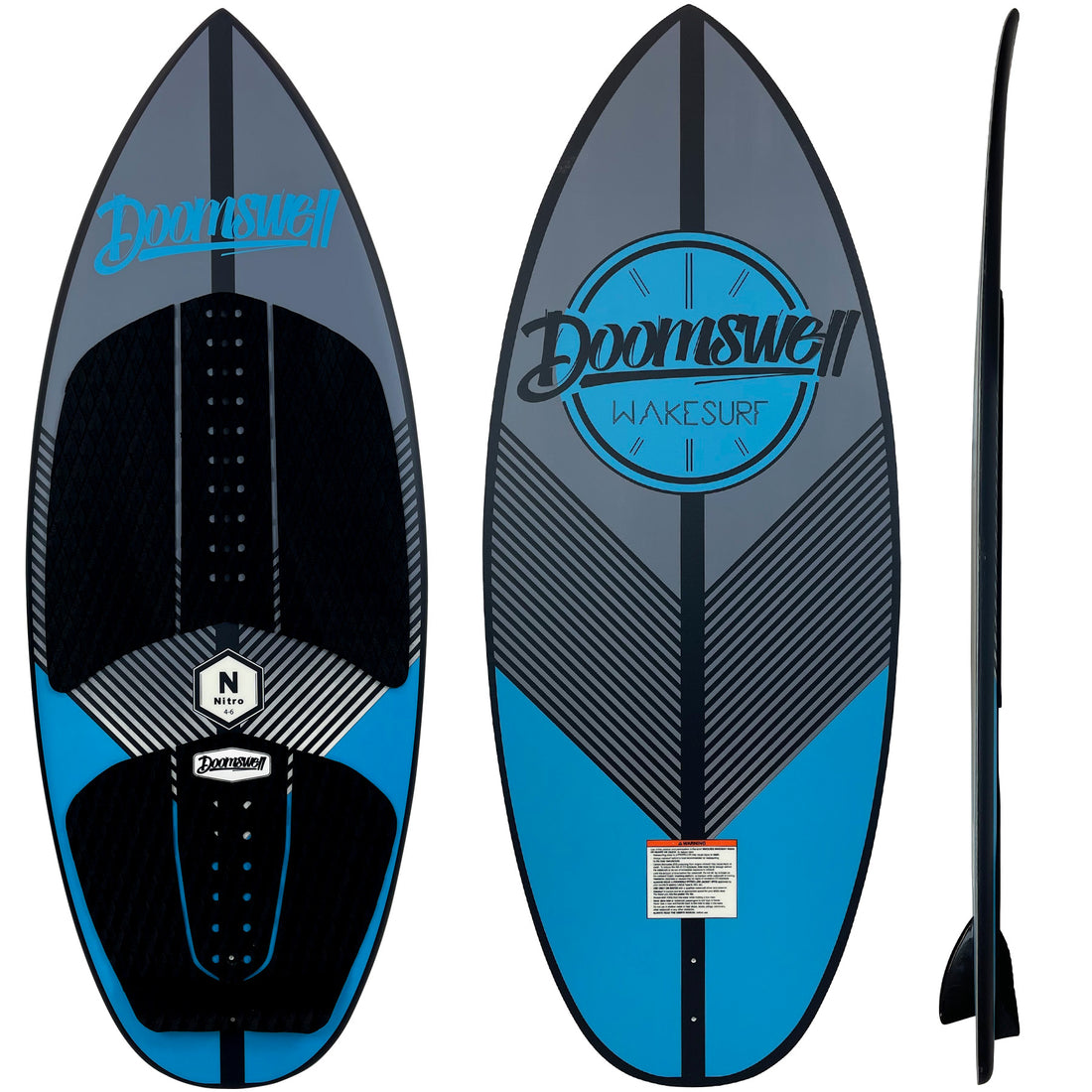 Doomswell Nirtro Skim Style Wakesurf Board - 88 Gear