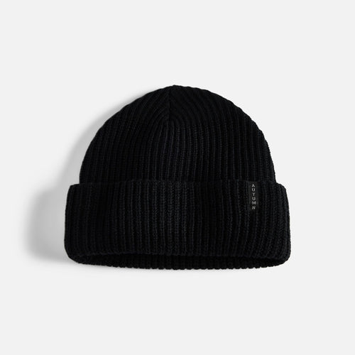 Autumn Ribbed Knit Wool Beanie - 88 Gear