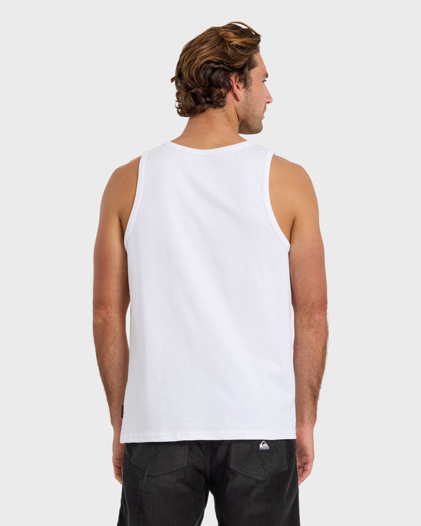 Quiklsilver Floater Stripe Tank - White - 88 Gear