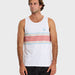 Quiklsilver Floater Stripe Tank - White - 88 Gear