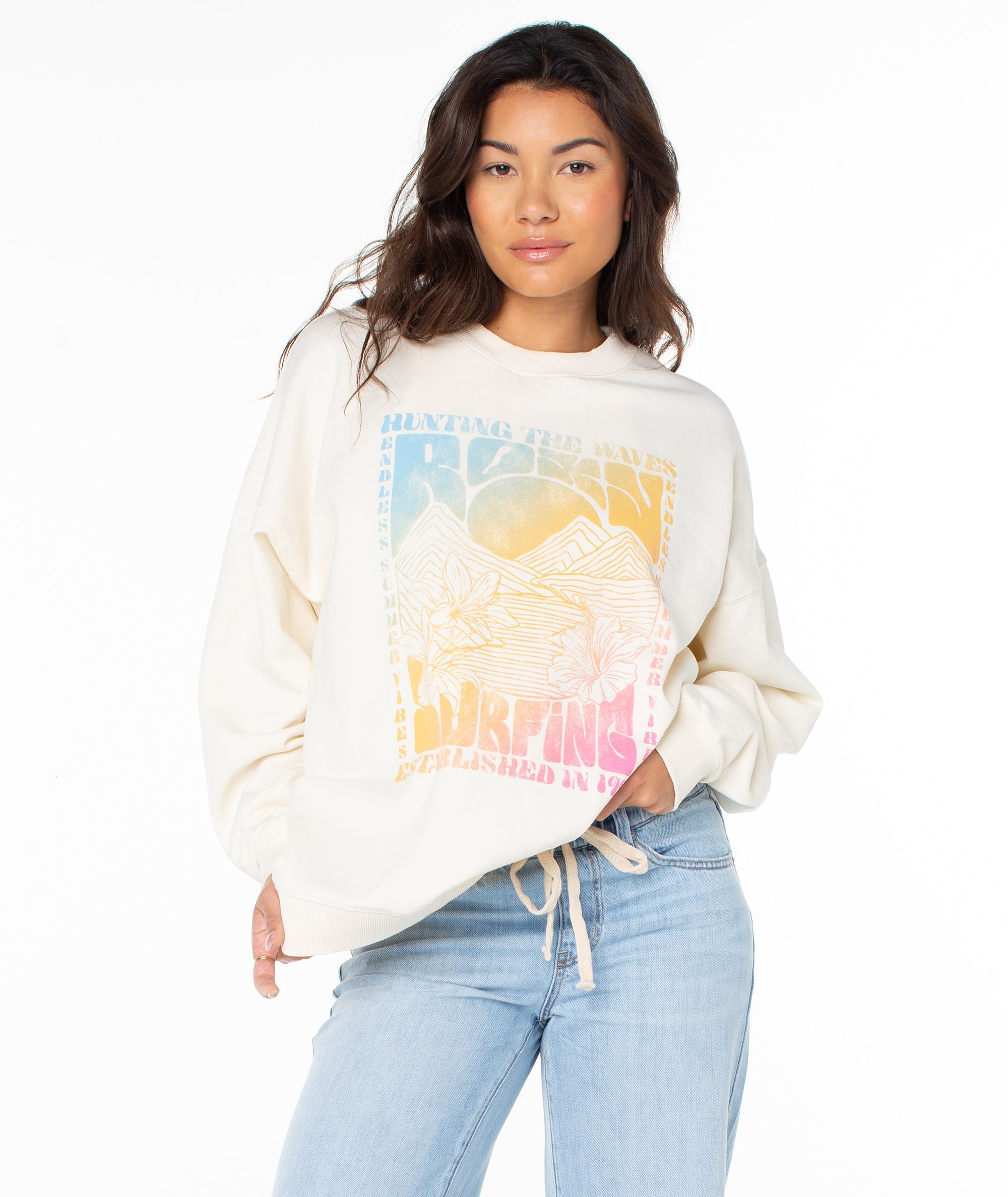 Roxy Lineup Oversized Women's Crew