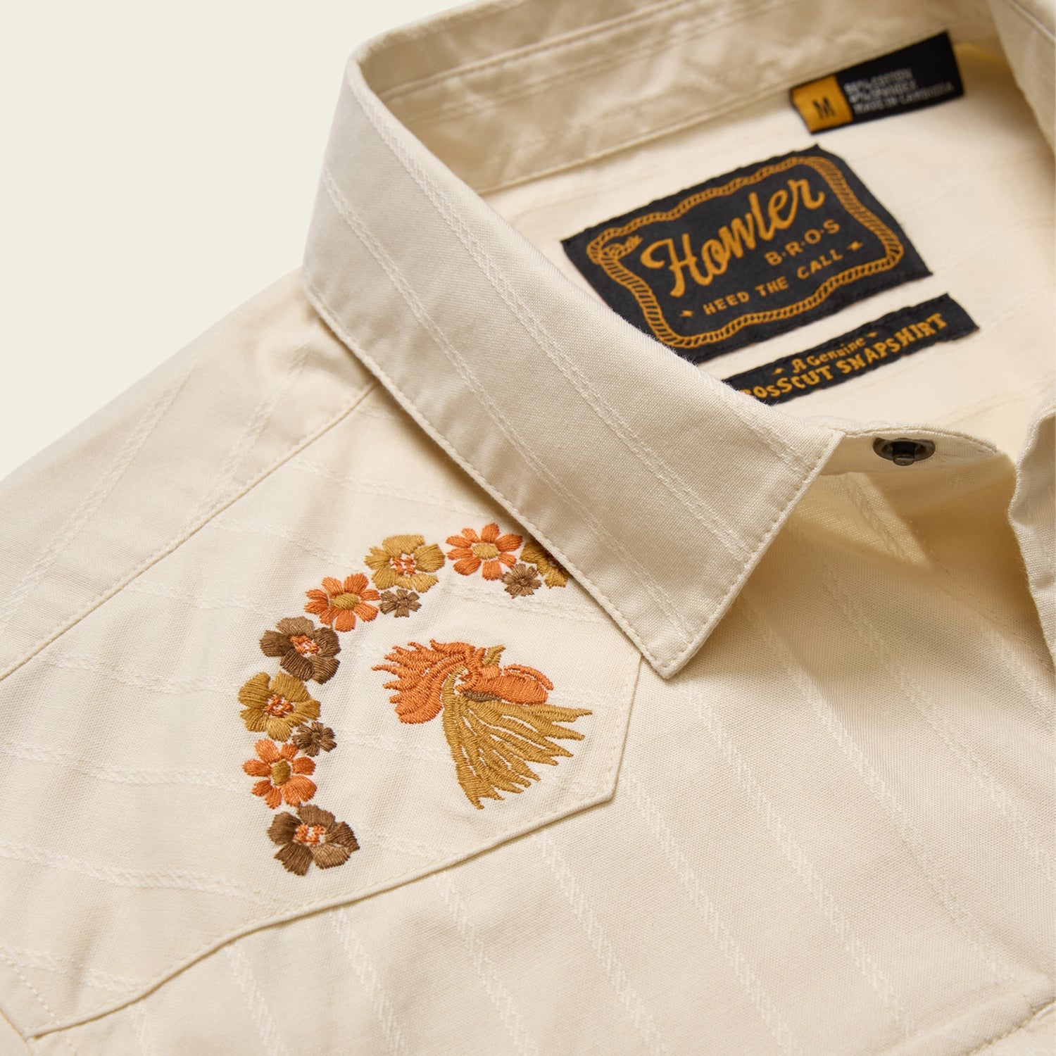 Howler Brothers Crosscut Deluxe Shortsleeve Shirt - Fowl Play : Off White Dobby - 88 Gear