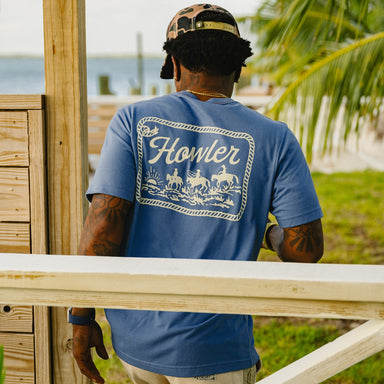Howler Posse T-Shirt - Blue Horizon - 88 Gear