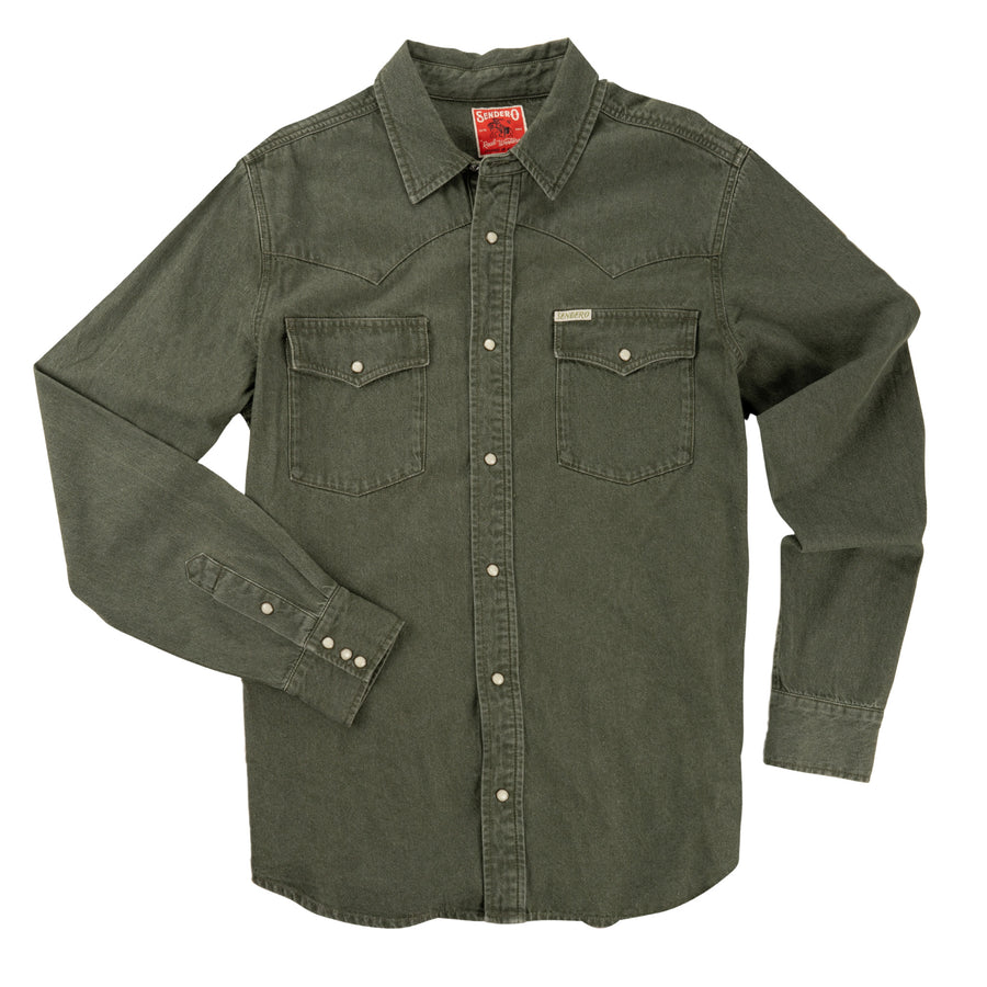 Sendero Wyatt Pearl Denim Snap Shirt
