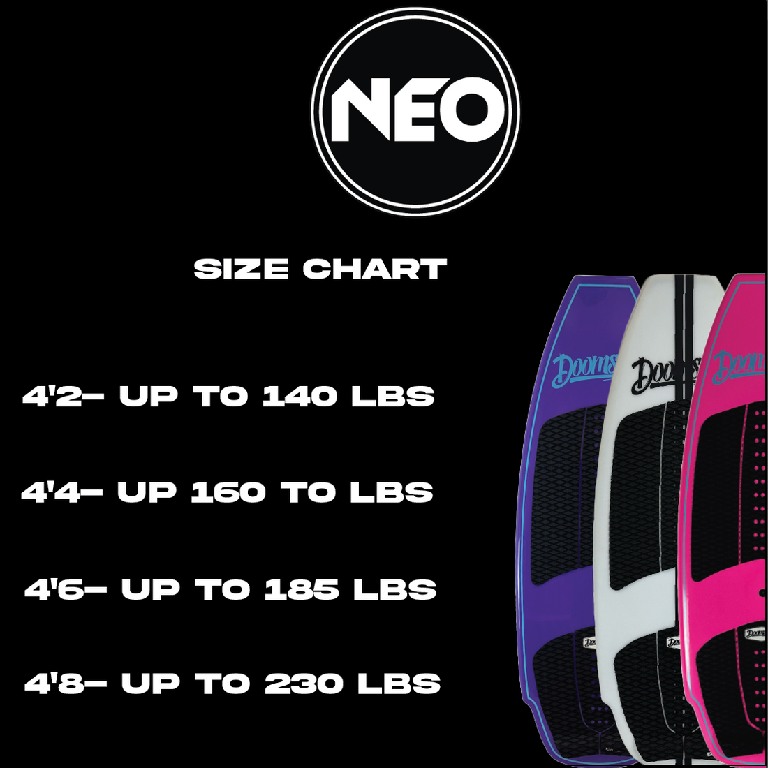 Doomswell Neo Wakesurf Board 2025 - 88 Gear