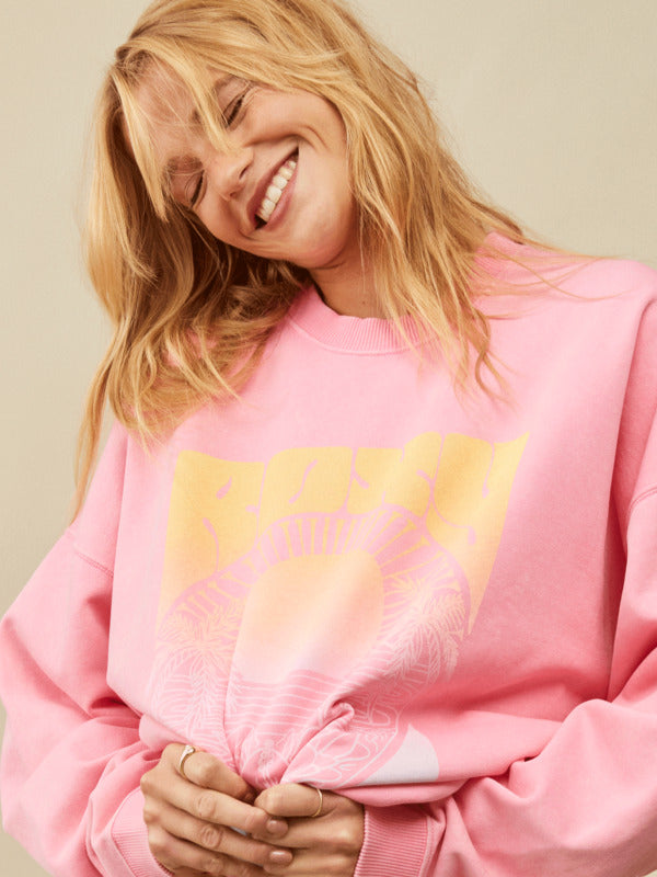 Roxy Lineup Oversized Crew Sweatshirt - 88 Gear