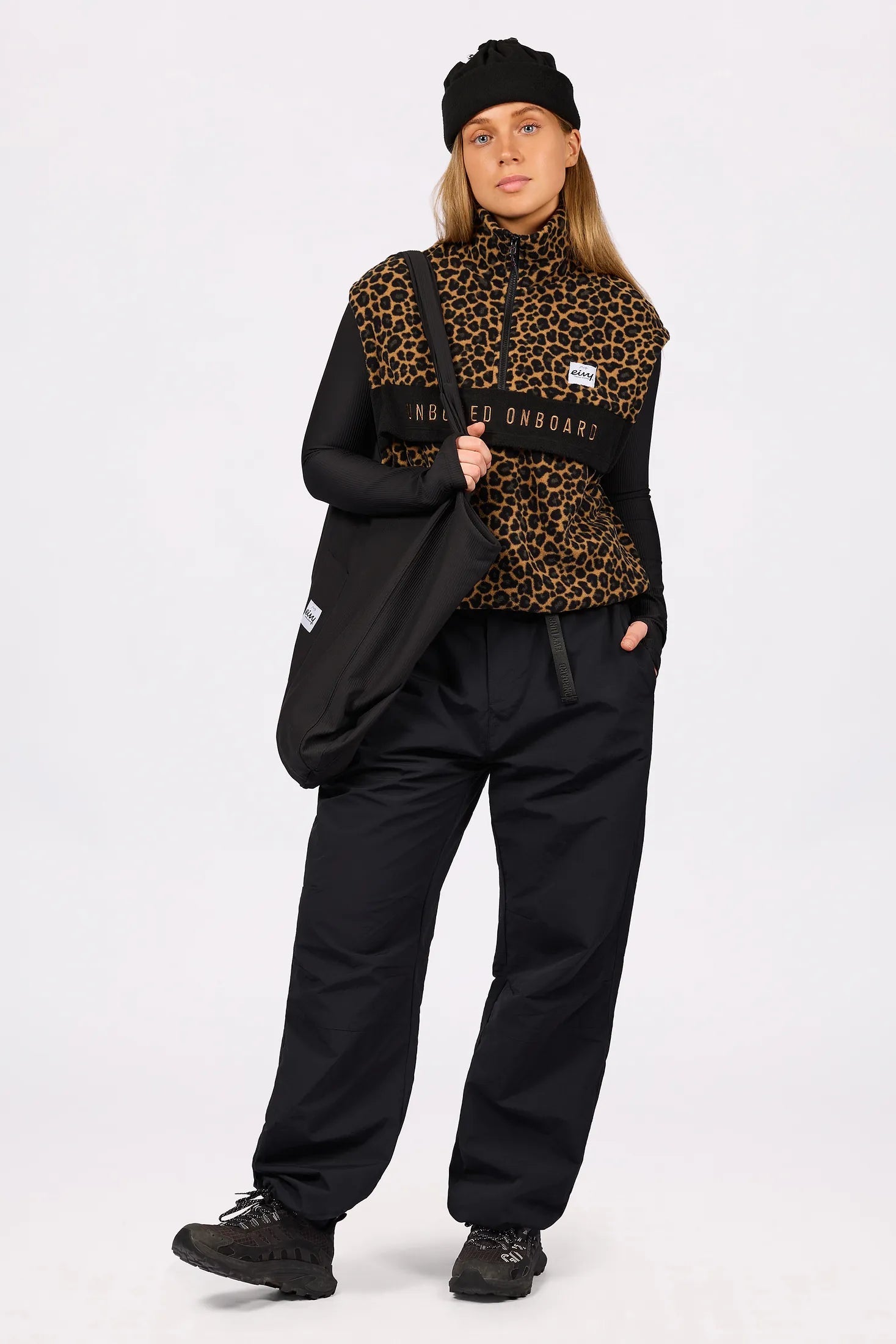 Women's fleece gilet – Ball Fleece Vest Leopard