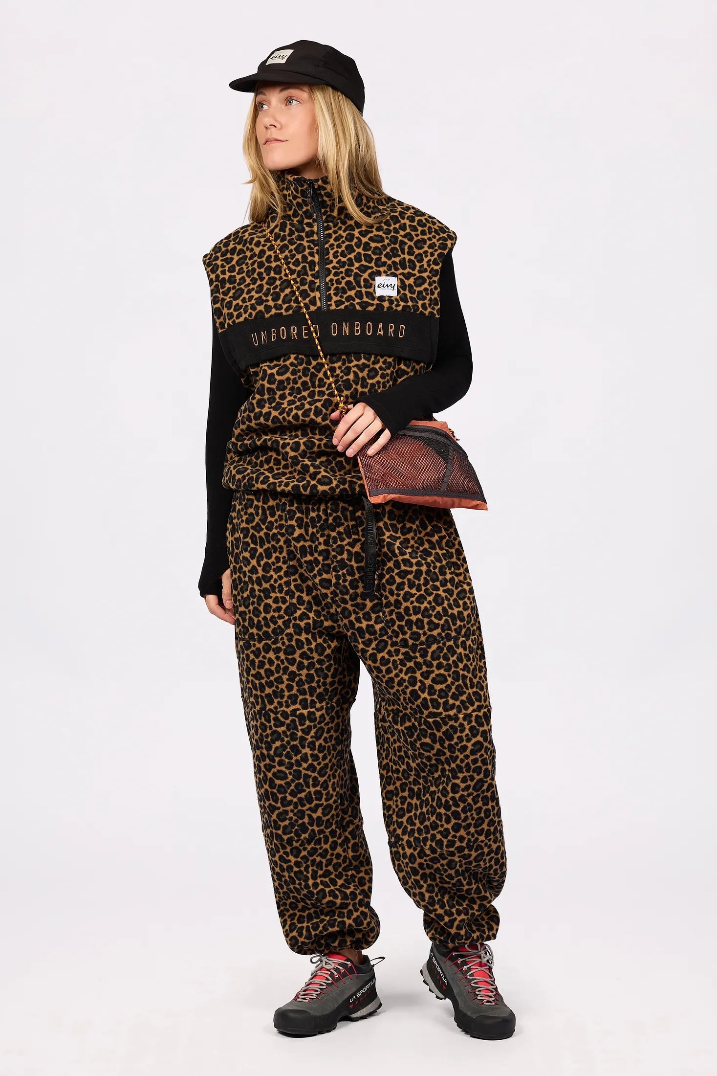 Women's fleece gilet – Ball Fleece Vest Leopard