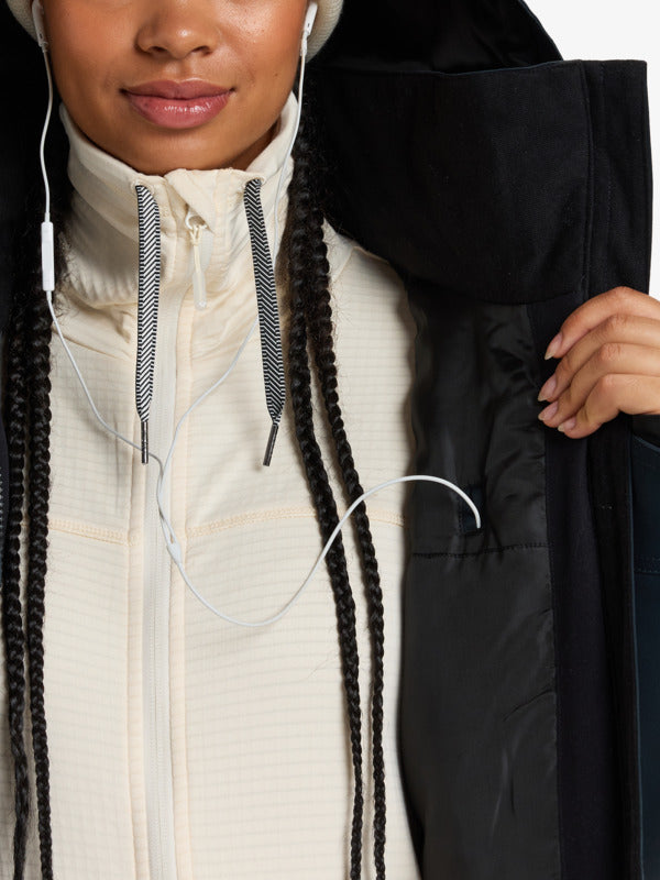 【ROXY】Wildlife WBB1 jacket S jacket Roxy Wildlife - WBB1/Watercolor Birds/Bright White