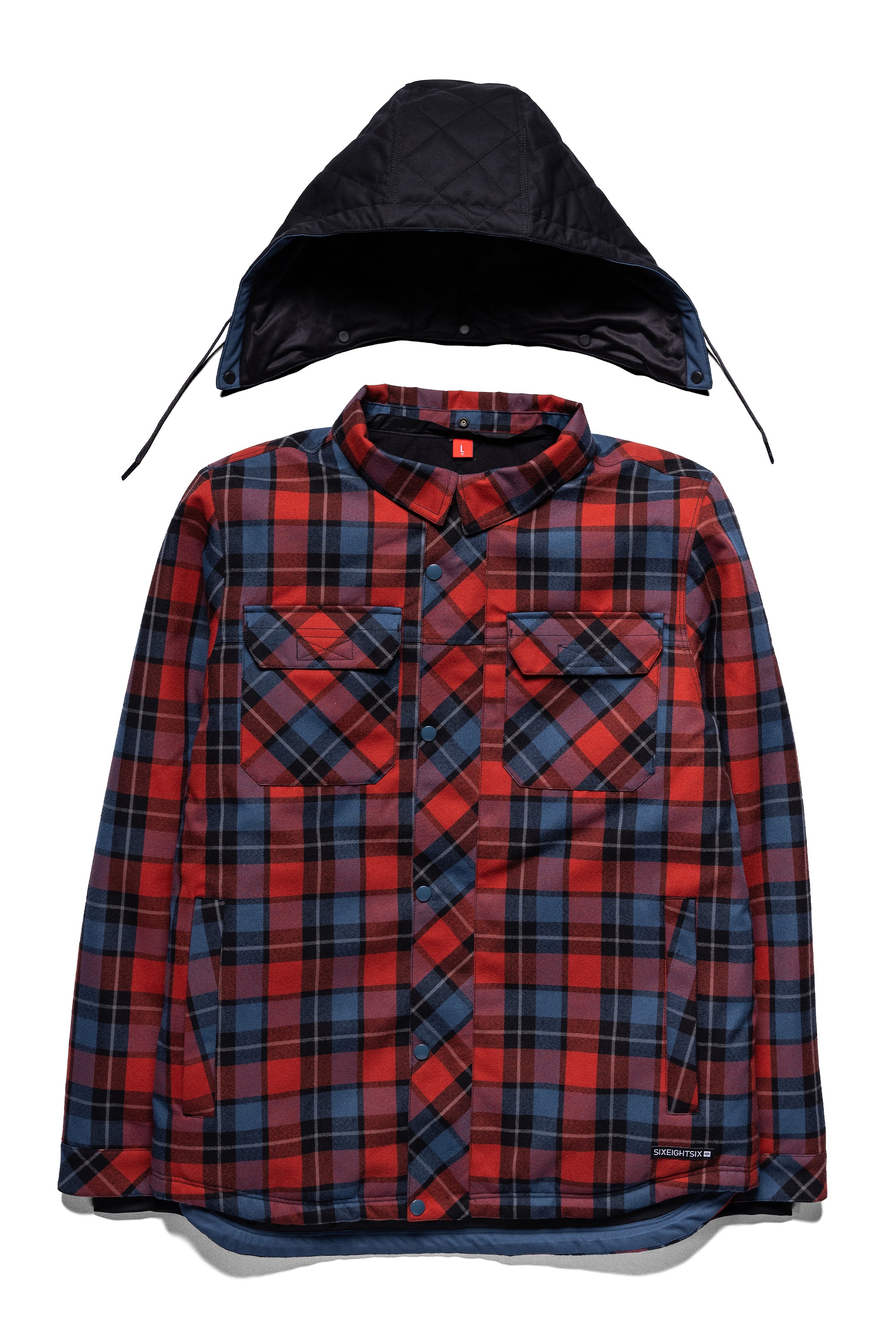 686 Woodland Men s Insulated Jacket Brick Red Plaid M