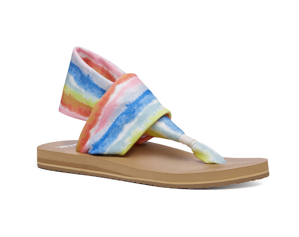 Barefoot Sandals Yoga Sandals Sanuk Sanuk Sling ST Tie Dye Sandals