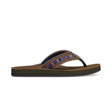 Sanuk Beer Cozy 2 Flip Flops Charcoal - Mens Store, Made In USA
