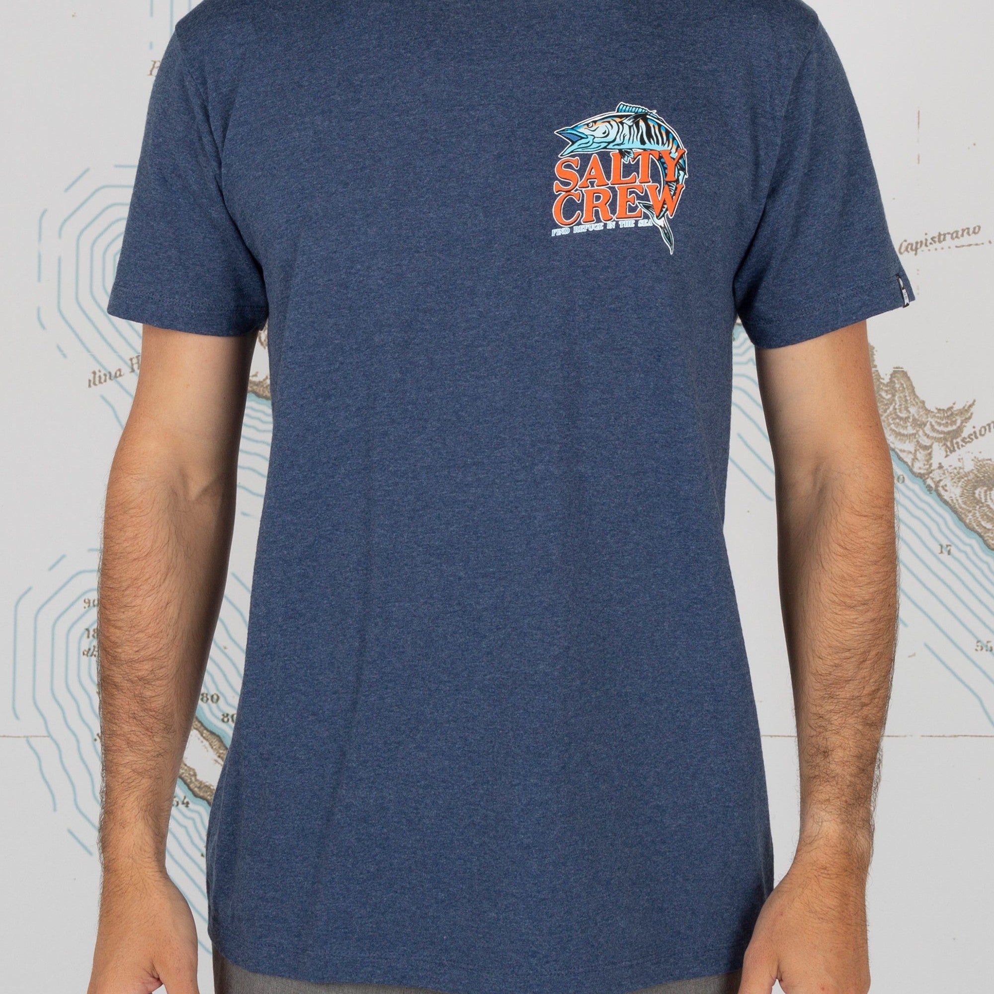 Salty Crew Oh No Navy Heather S/S Standard Tee