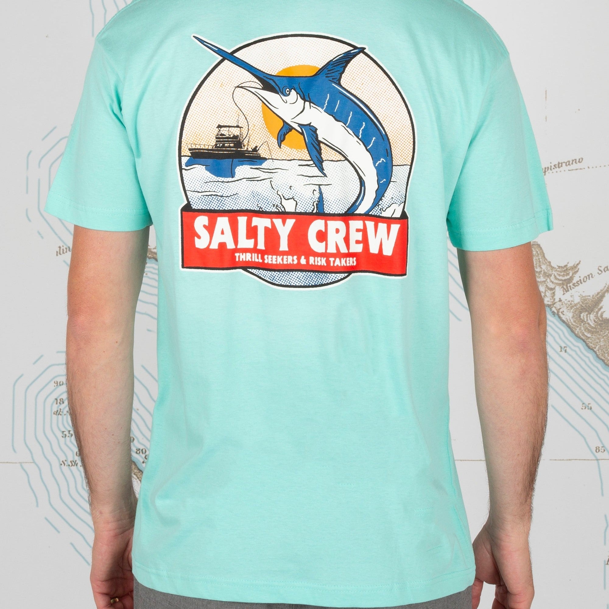 Salty Crew Deep Drop Sea Foam S/S Premium Tee