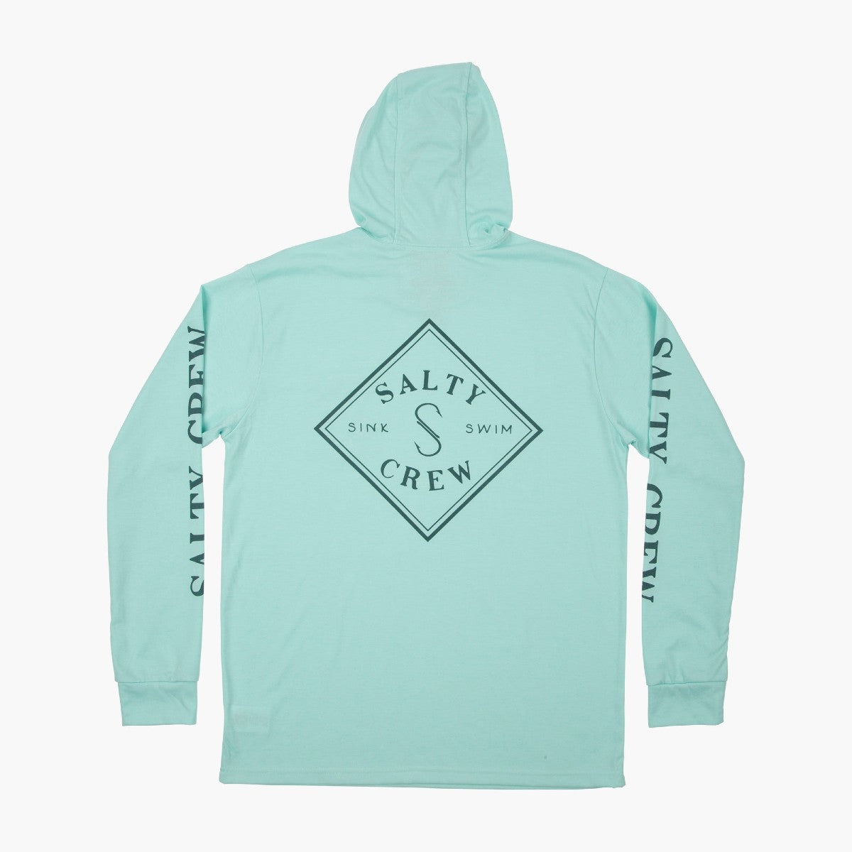 Salty Crew Tippet Sea Foam Pocket Hood Tech Tee