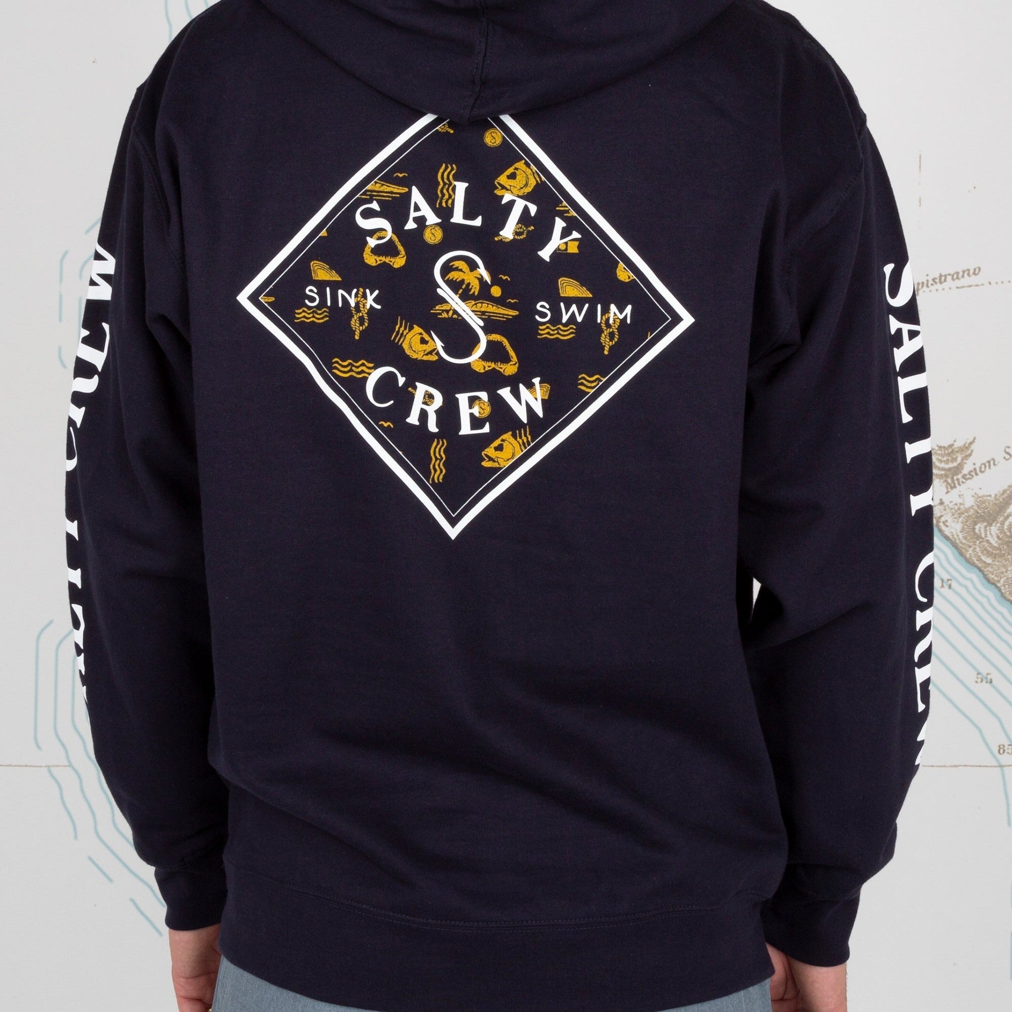 Salty Crew Tippet Tide Navy Hoodie - 88 Gear