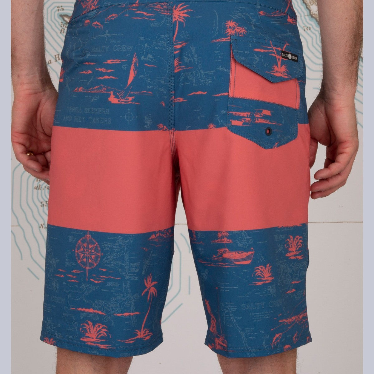 Salty Crew Topwater Oxford Boardshort