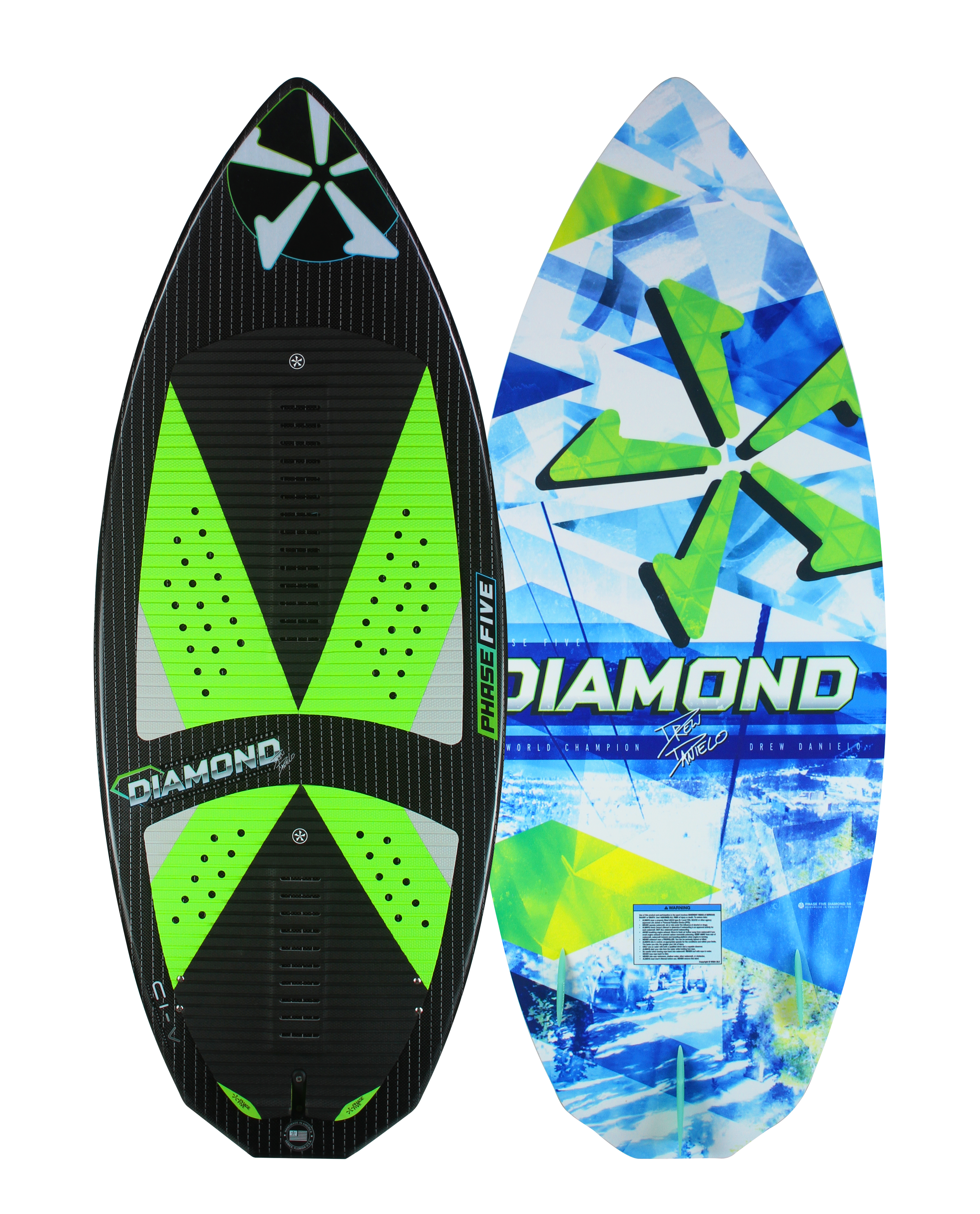 Phase Five Diamond Turbo Wakesurf Board 23 - 88 Gear