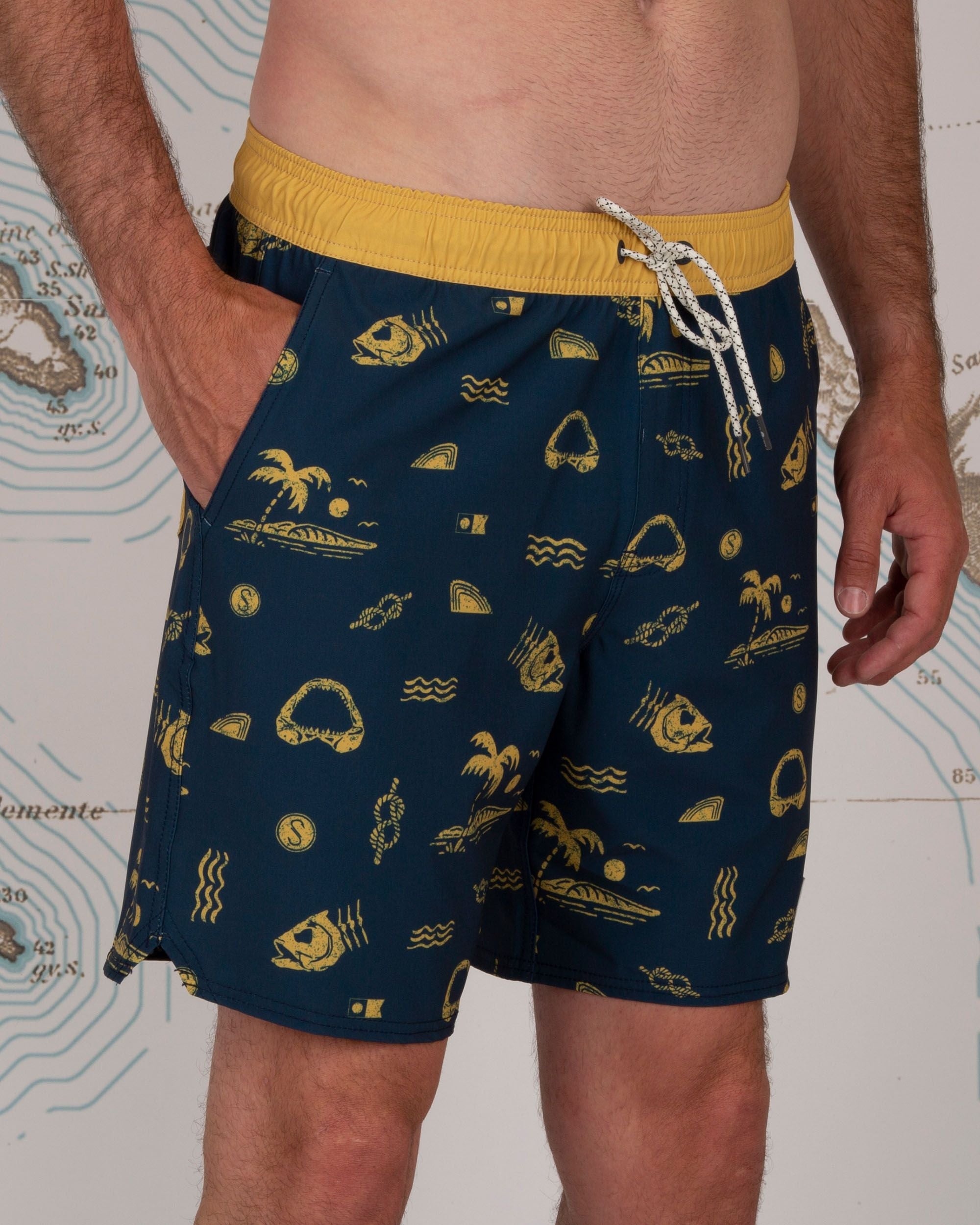 Salty Crew Island Days Military Elastic Boardshort