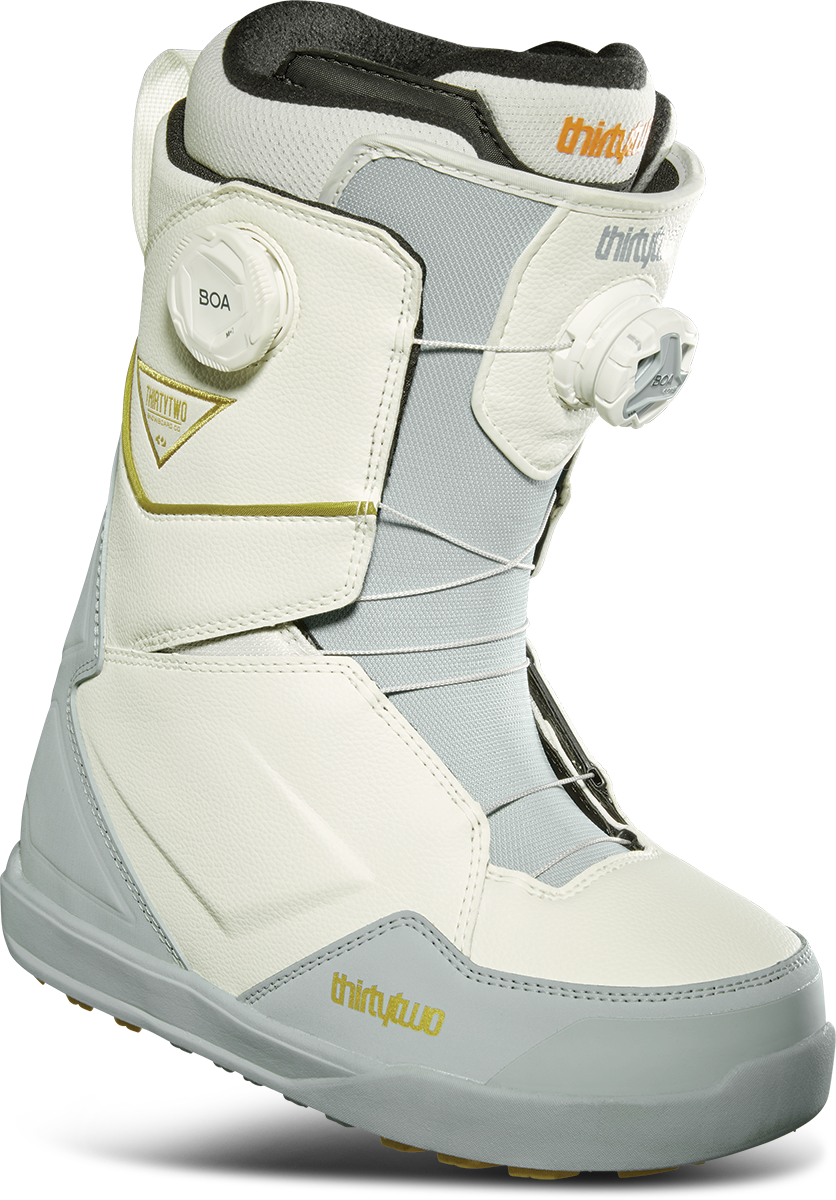 thirtytwo binary boa women's snowboard boots STW Double (Creme) 8.5 level flex thats home anywhere on the mountain ThirtyTwo Lashed Double BOA Snowboard