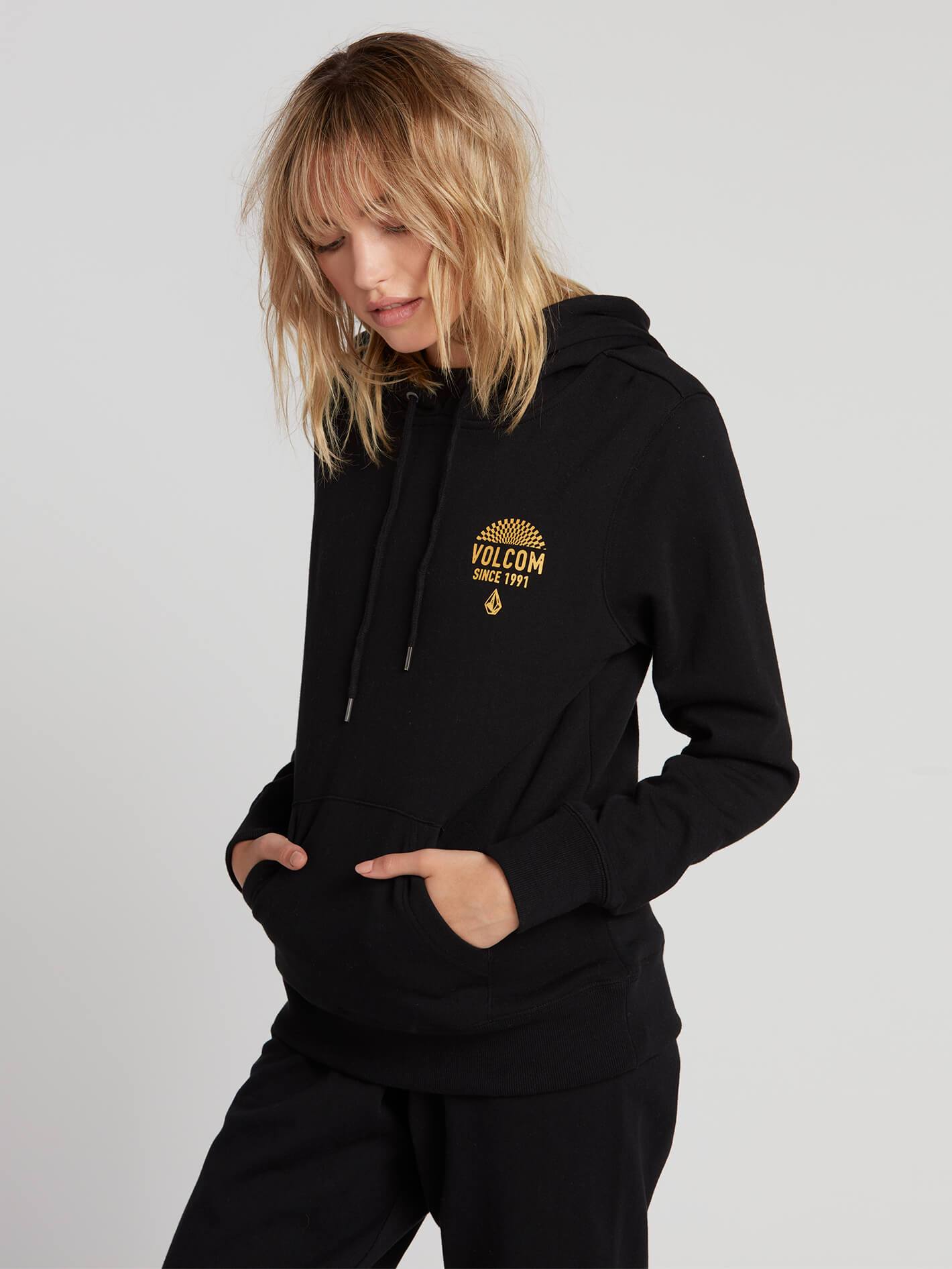 Volcom Women s Stone Hoodie Black S