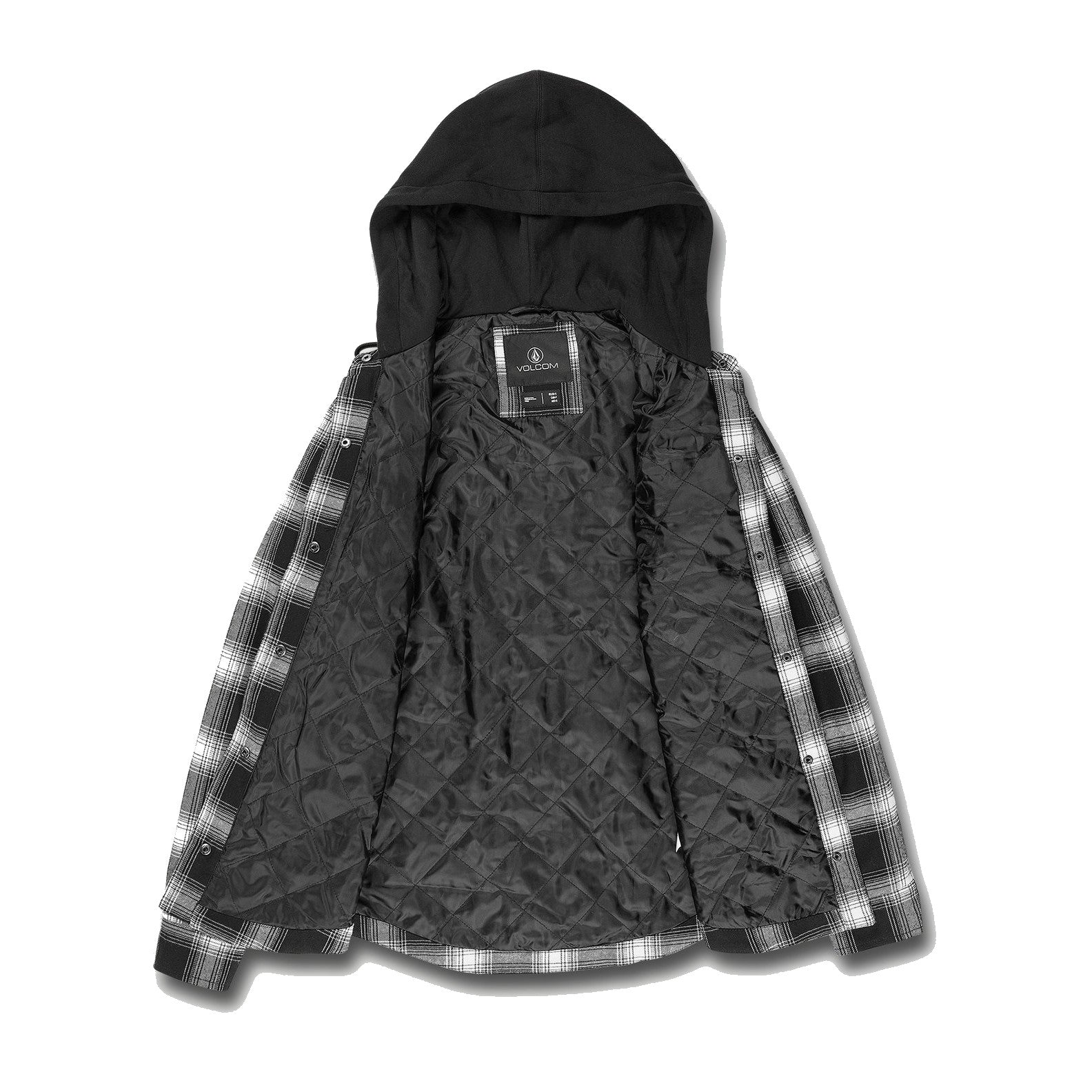 Volcom Womens Hooded Flannel Jacket