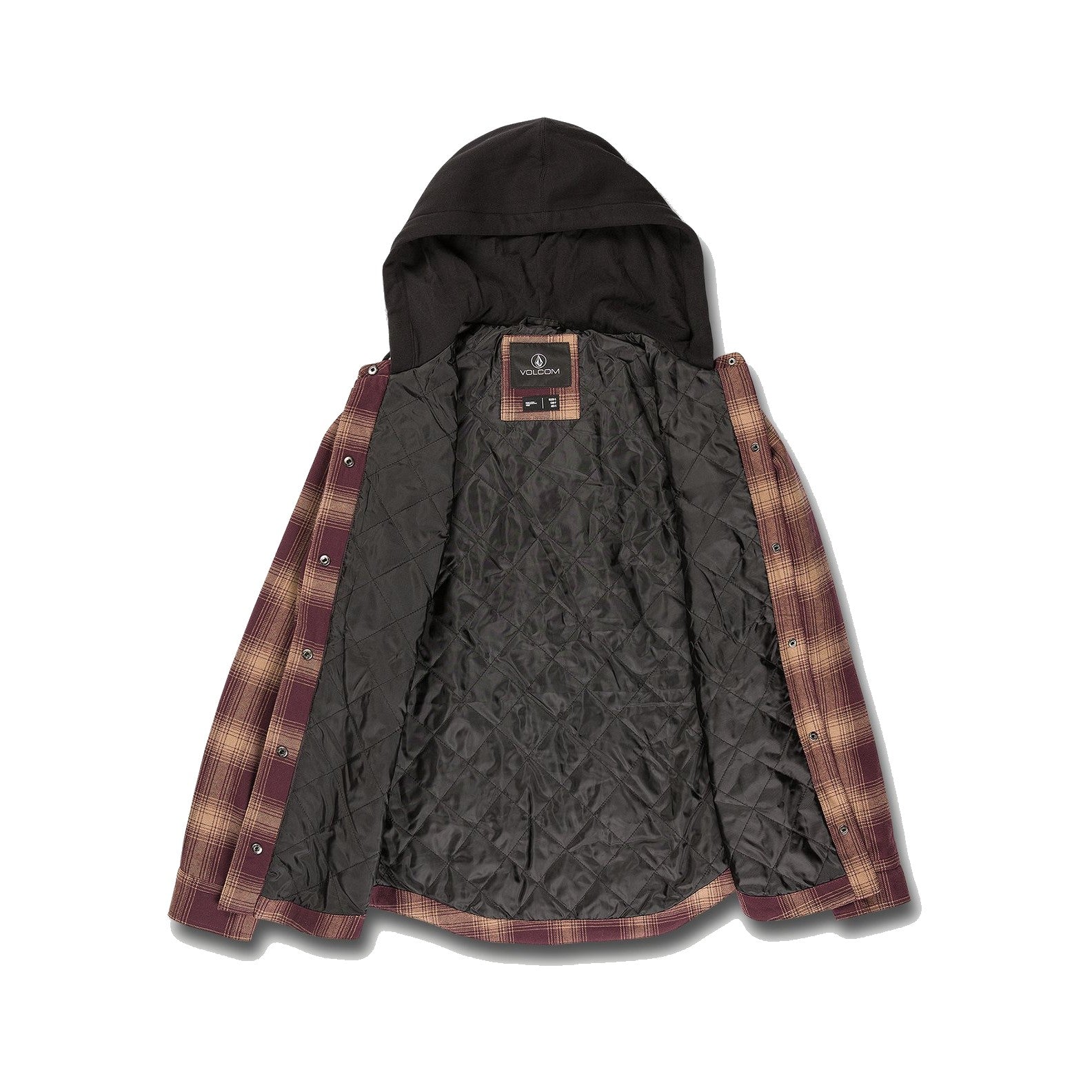 Volcom Womens Hooded Flannel Jacketz