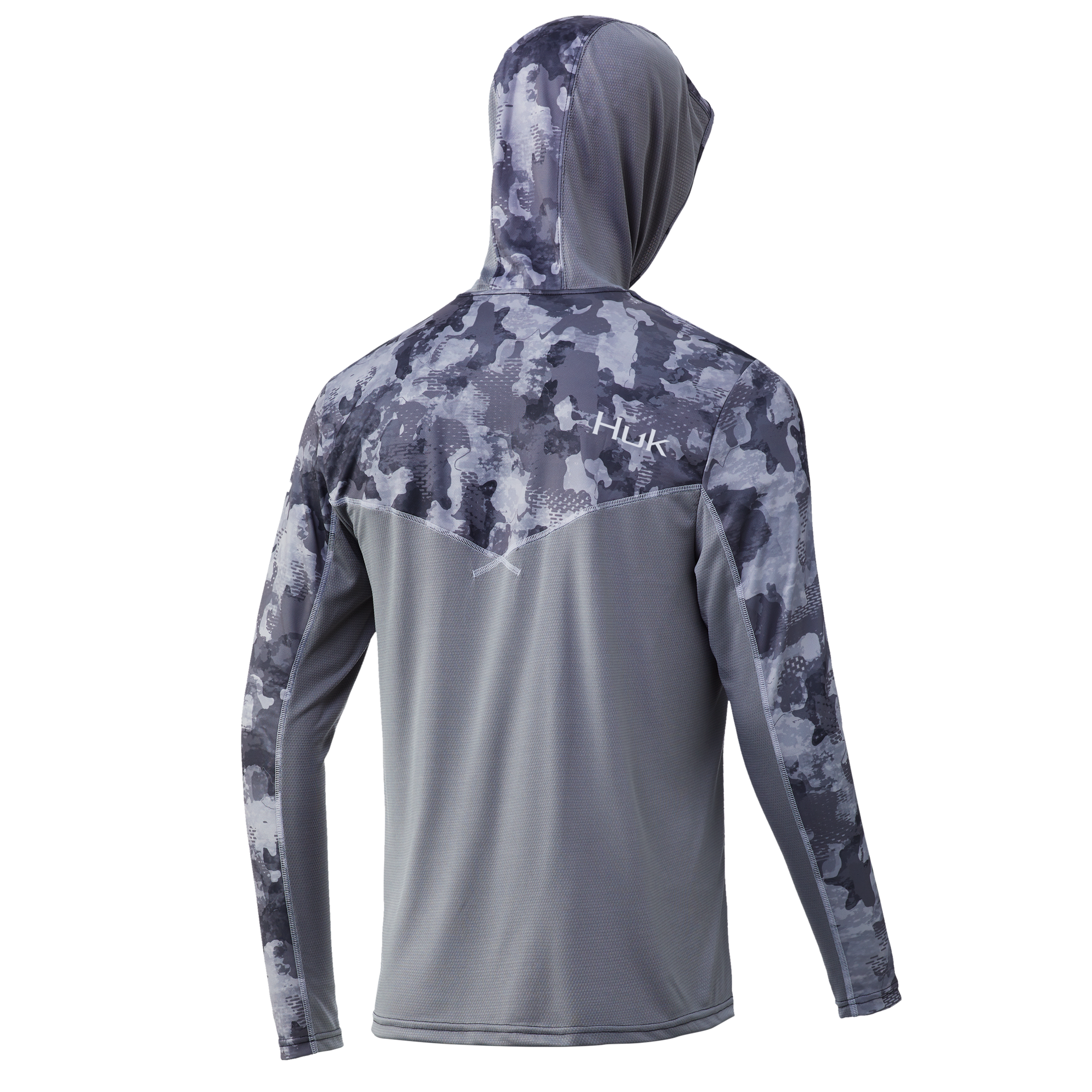 Huk Men's Icon x KC Refraction Camo Hoodie - Medium - Ice Boat