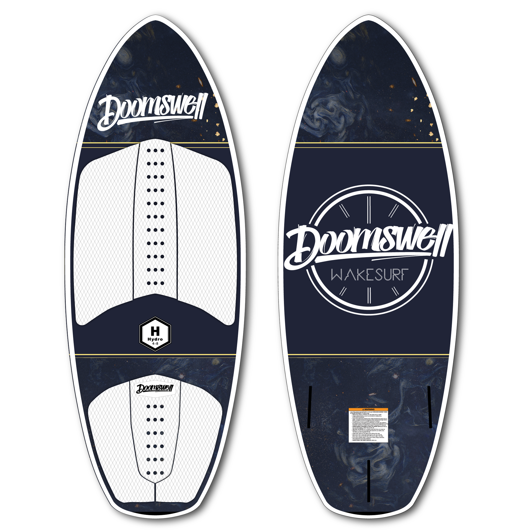 Doomswell Mongrel ウエイクサーフィンボード Doomswell Wakesurf Board