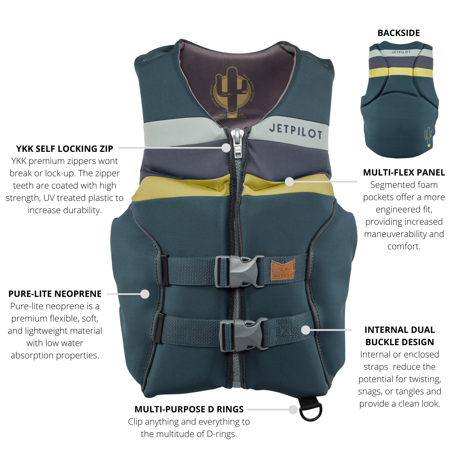 Jet Pilot Shaun Murray Life Jacket - 88 Gear