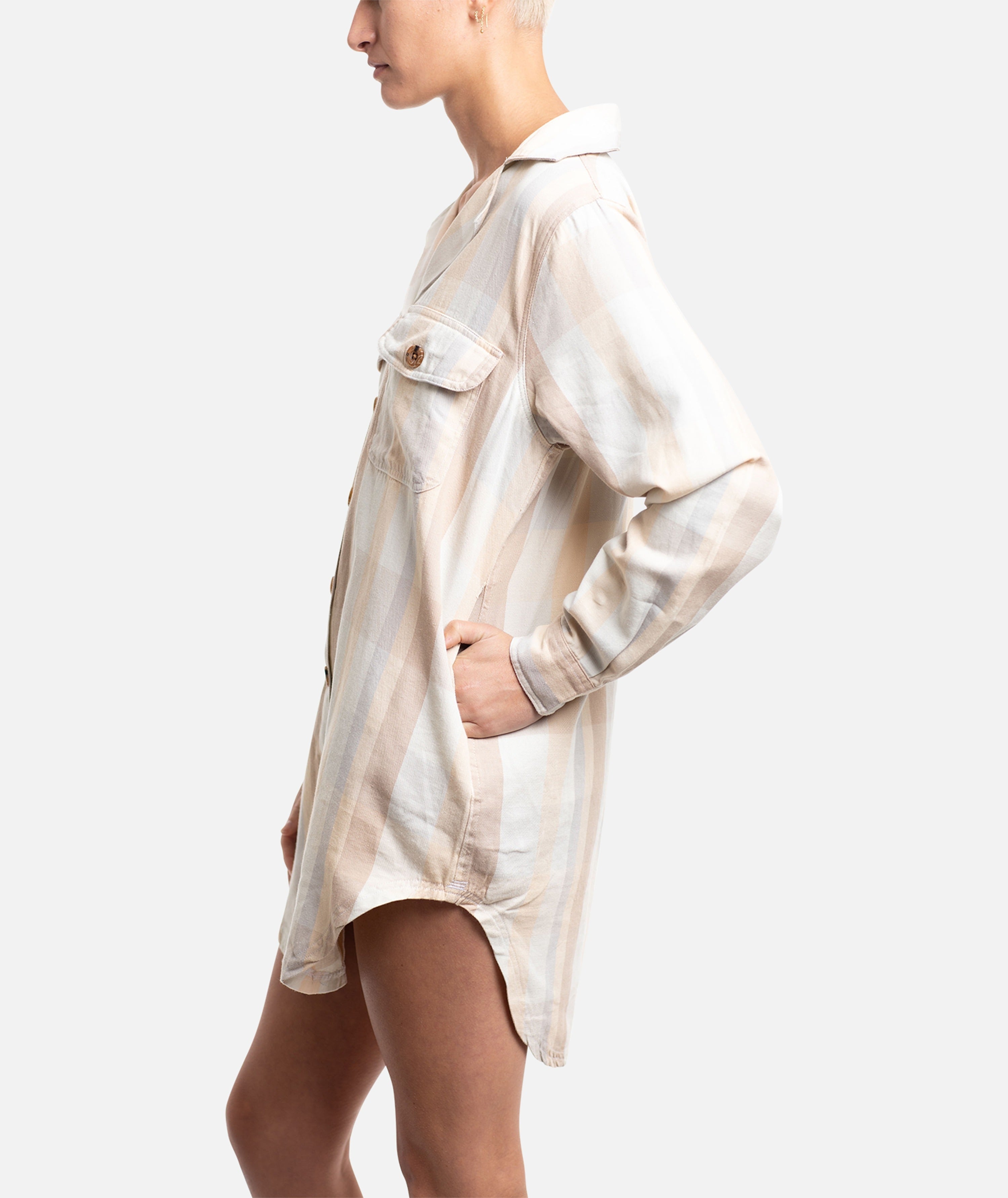 Jetty | Bonita Flannel Dress - Patina Jetty | Bonita Flannel Dress - Patina