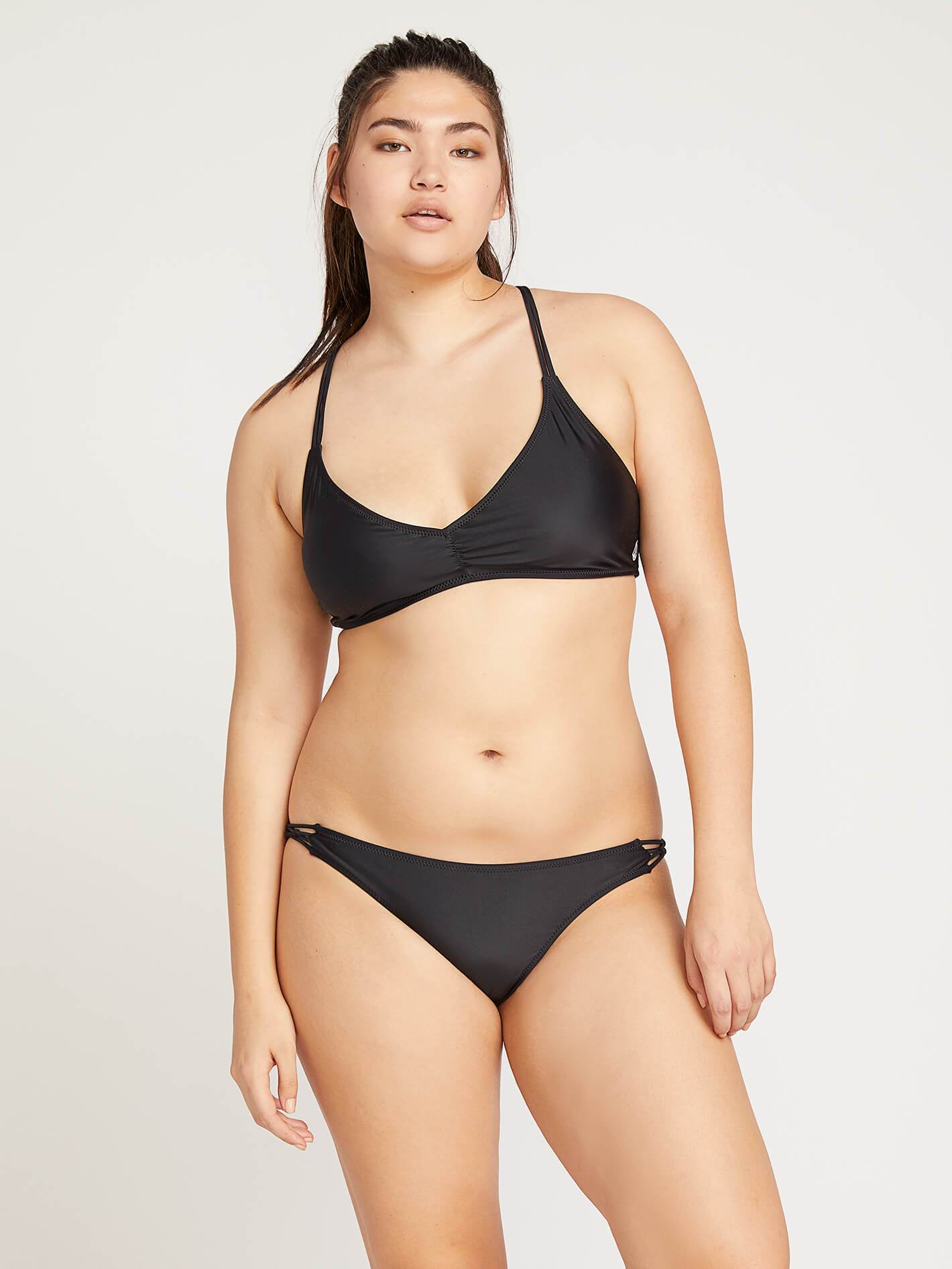 Volcom Simply Solid V Neck Bikini Top - 88 Gear