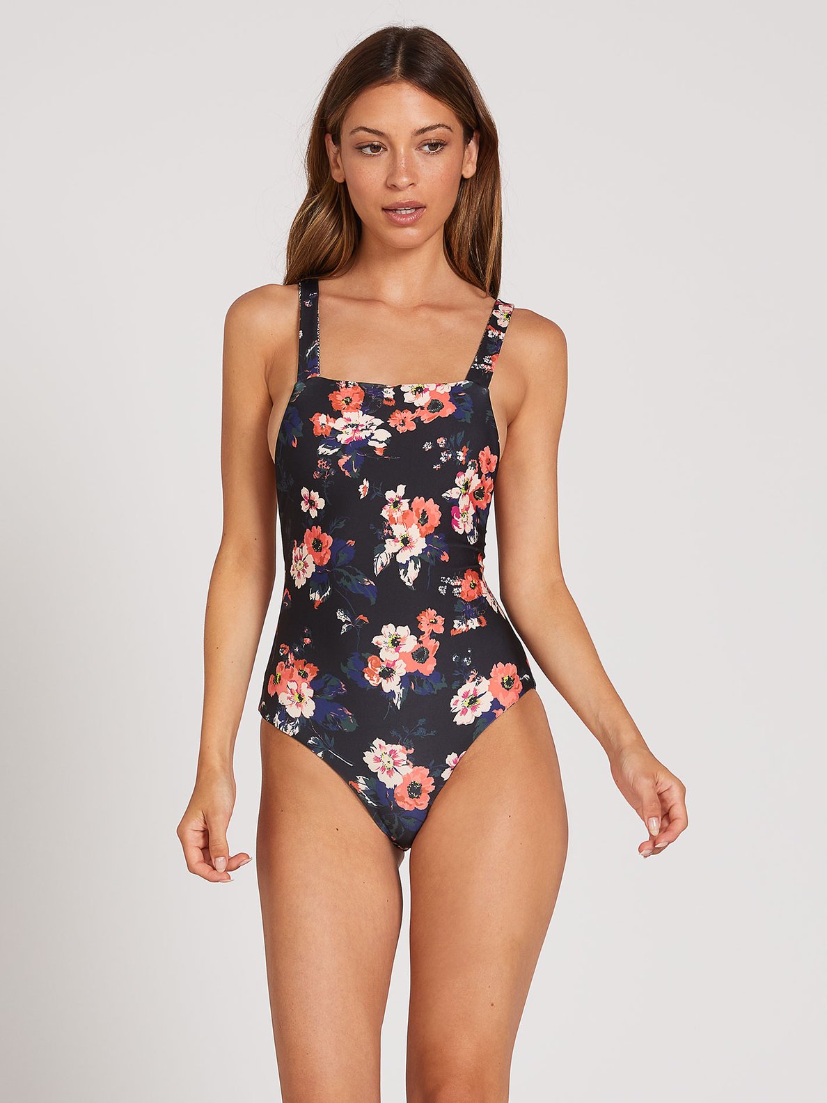 Volcom Leaf It Be 1 Piece Swim Suit