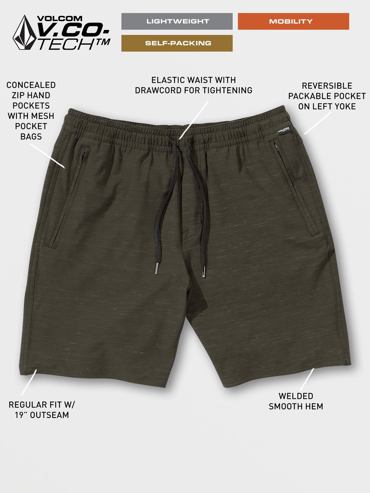 Volcom Wrecpack Hybrid Shorts