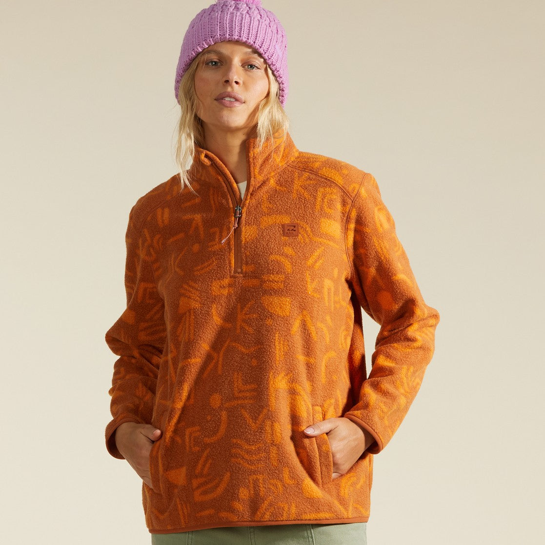 Billabong Boundary Mock Neck Fleece > Women's Tops