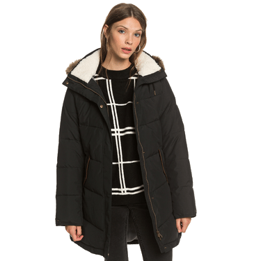 Ellie longline hooded top waterproof puffer jacket