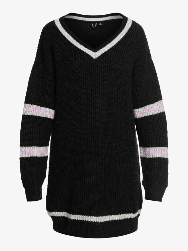 Roxy Rose Mood V Neck Sweater Dress - 88 Gear