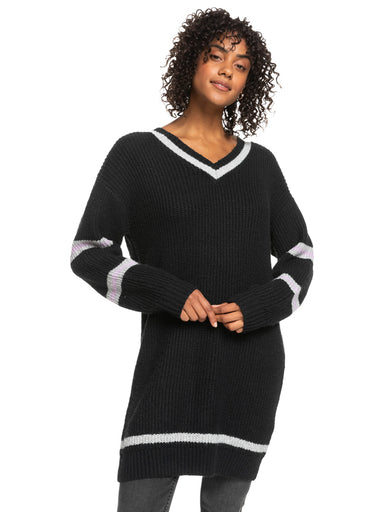 Roxy Rose Mood V Neck Sweater Dress - 88 Gear