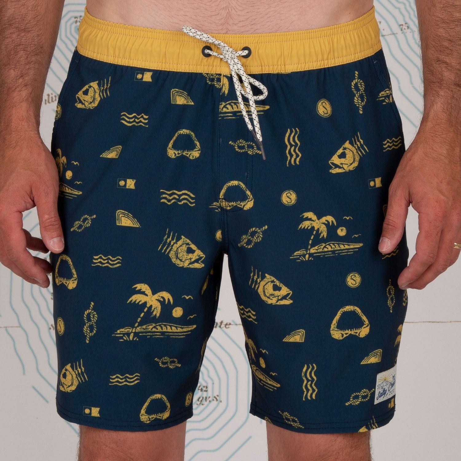 Salty Crew Island Days Military Elastic Boardshort